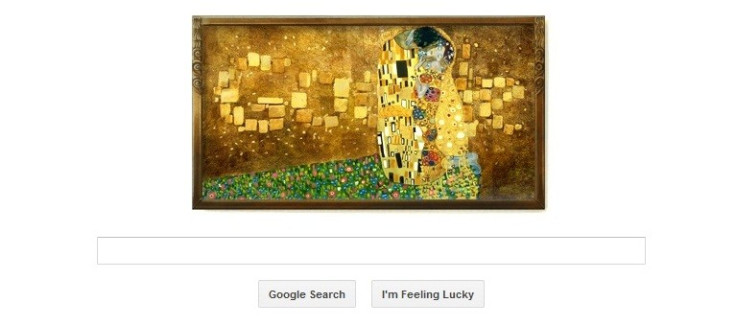 Google Doodle Celebrates Gustav Klimt’s 150th Birth Anniversary