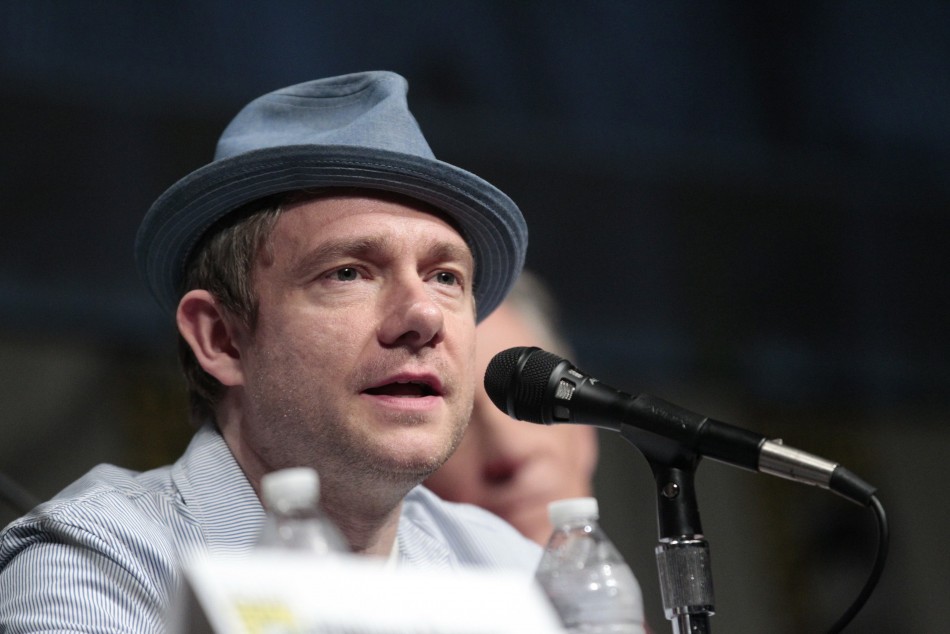 Martin Freeman speaks during a panel for quotThe Hobbit An Unexpected Journeyquot during Comic Con International convention in San Diego