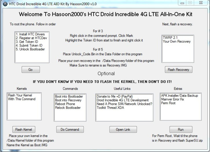 How to Install All-in-One Toolkit for HTC Droid Incredible 4G LTE [VIDEO & TUTORIAL]