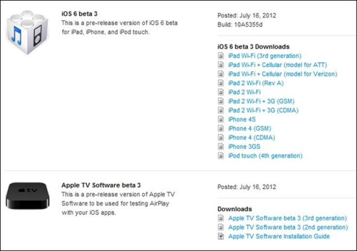 Less than a month of launching the second version of iOS 6, Apple has now released the third beta for developers.