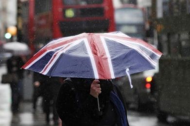 UK high street rain