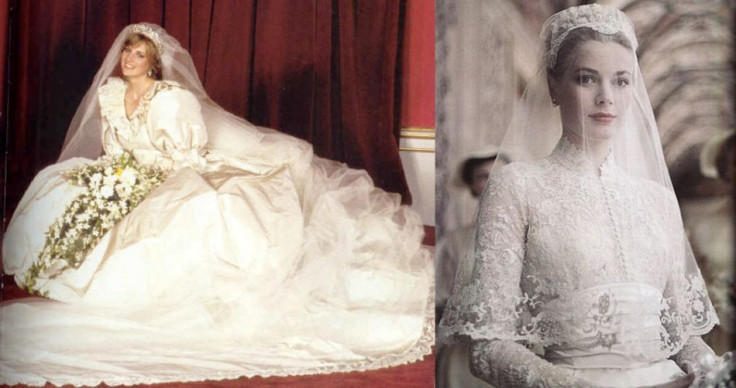 Princess Diana and Grace Kelly wedding dress