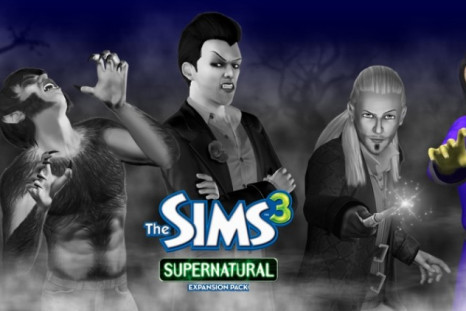 Sims 3 Supernatural Expansion Pack including witches, werewolves, fairies, vampires and zombies