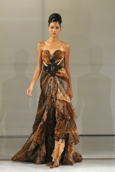 A model presents a creation by Venezuelan designer Nicolas Felizola during Caribbean Fashion Week RD 2012 in Santo Domingo A model presents a creation by Venezuelan designer Nicolas Felizola during Caribbean Fashion Week RD 2012 in Santo Domingo