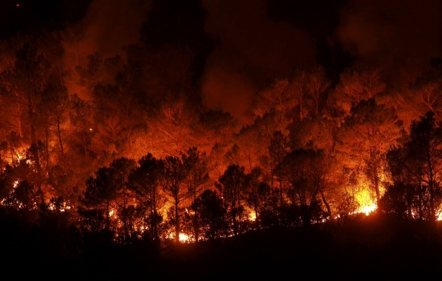 Spain Forest Fires Raging Wildfires in Catalonia Kill 