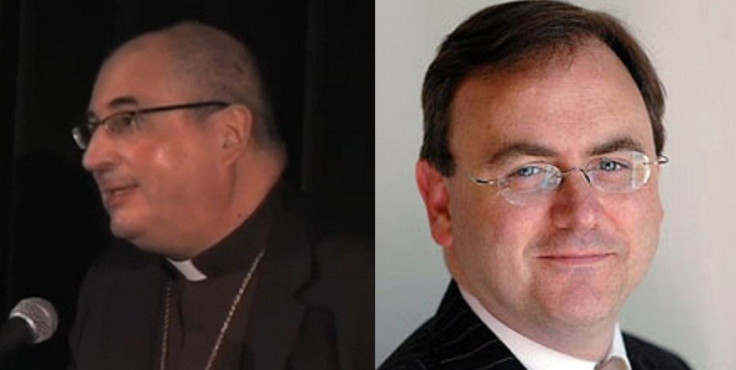 Archbishop of Glasgow Philip Tartaglia (L) and David Cairns MP who died in May of acute pancreatiti