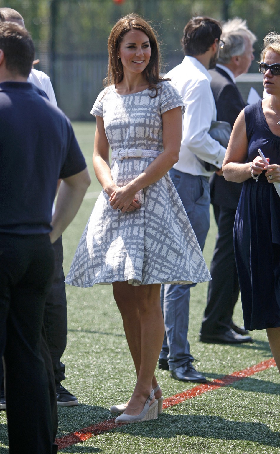 Kate Middleton in Hobbs Check Wessex Dress