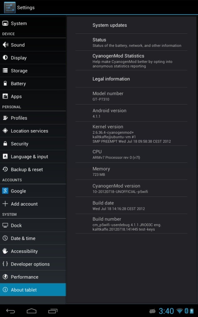 cyanogenmod galaxy tab 4