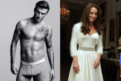 David Beckham and Kate Middleton