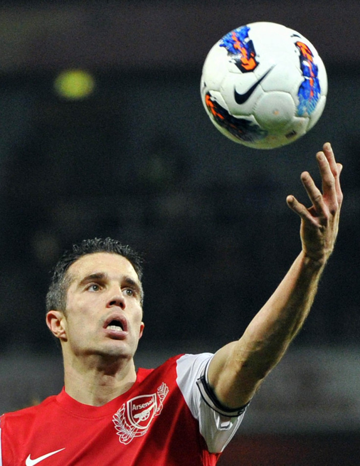 Arsenal striker Robin van Persie