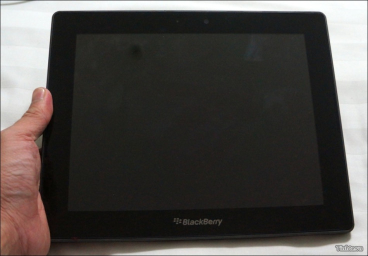 10in Blackberry Playbook 4G tablet PC hand
