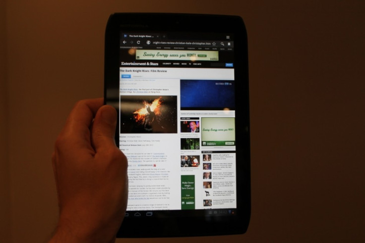 Motorola Xoom 2 Media Edition Android Tablet Review hand