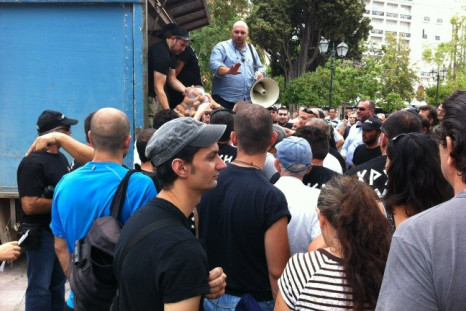 Lorry delivering free potatoes now arrived