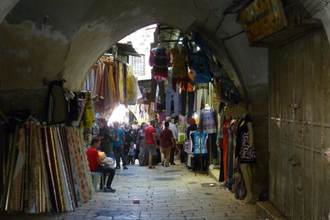 View of the souk in the Old City of Jerusalem