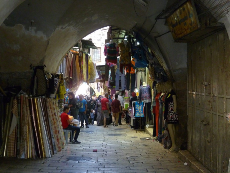 View of the souk in the Old City of Jerusalem