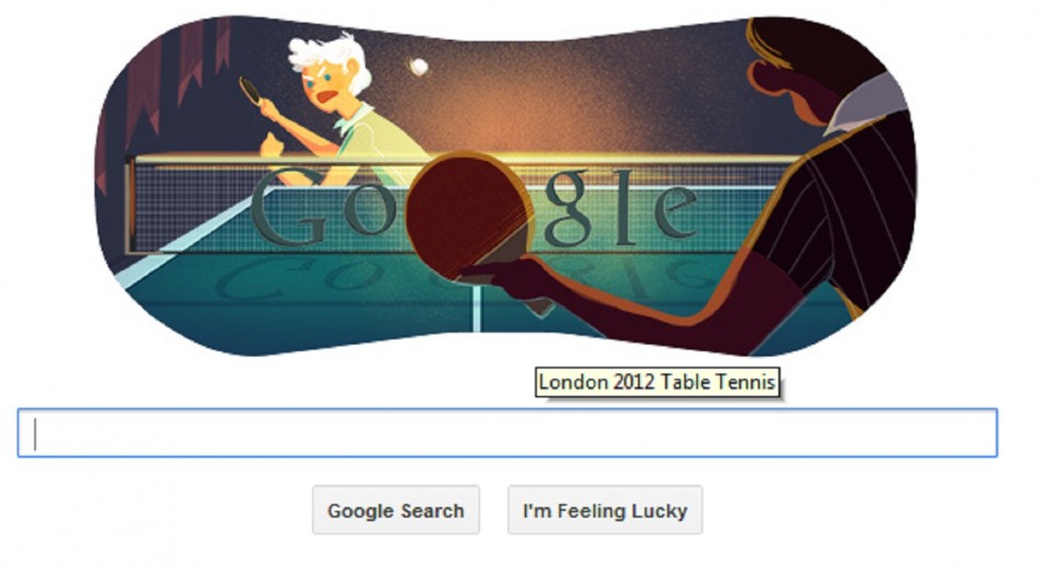 google doodle games table tennis