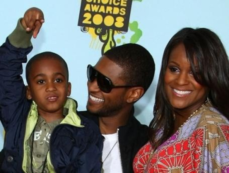 Usher, Kile Glover and Tameka Foster