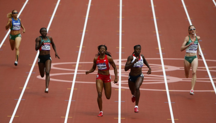 Francena McCorory and Christine Ohuruogu