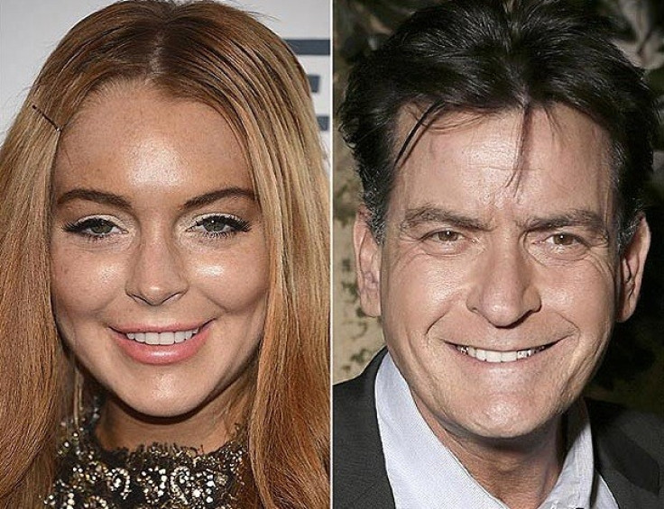 Lindsay Lohan and Charlie Sheen