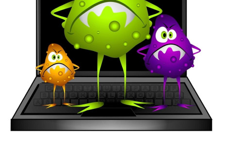 Virus malware infected computer generic image clip art