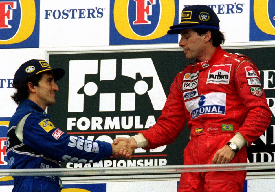 Ayrton Senna and Alian Prost