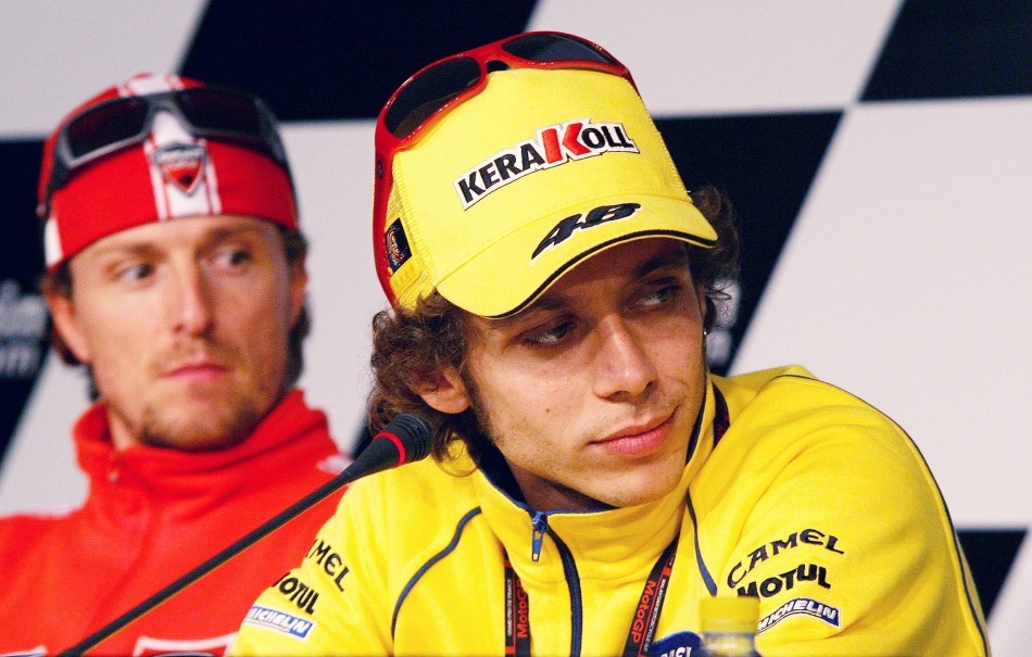 Valentino Rossi and Sete Gibernau