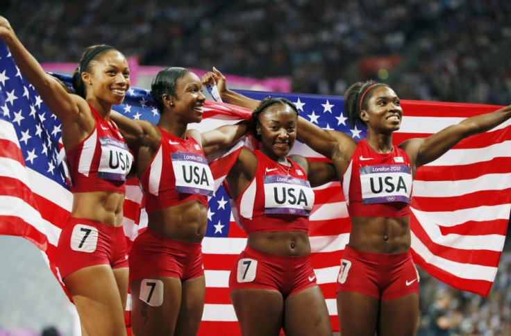 United States win women's 4x100m relay final