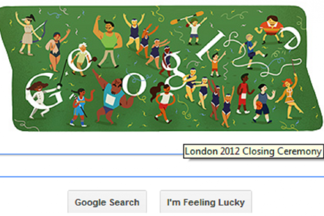 Google Doodle on London 2012 Closing Ceremony