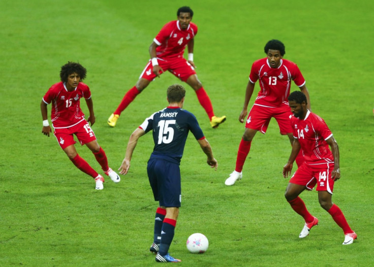 Arsenal's Aaron Ramsey at the London Olympics 2012