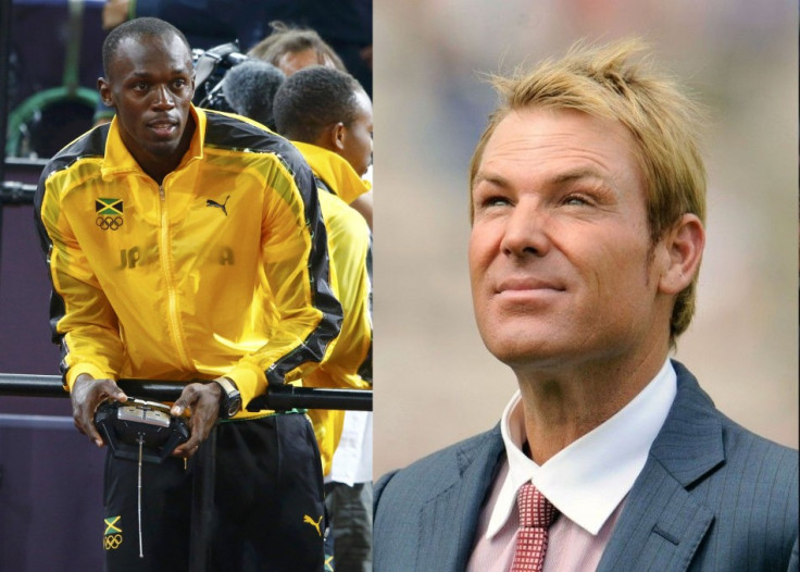 Usain Bolt and Shane Warne