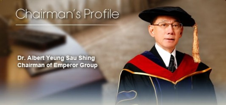 Dr Albert Yeung Sau Shing Chairman Emporer Group