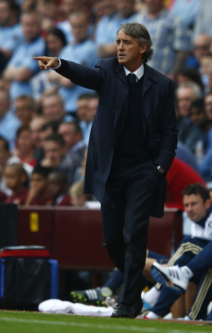 Manchester City Manager Roberto Mancini