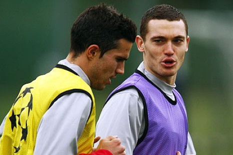 Thomas Vermaelen and Robin van Persie