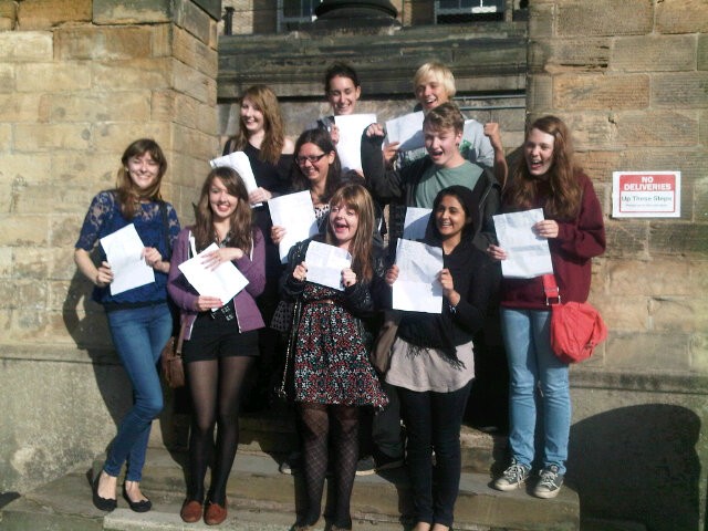 Students posing in Sheffield