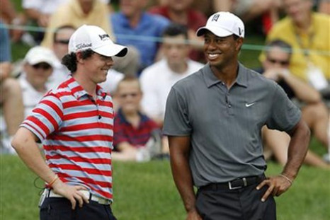 Rory McIlroy and Tiger Woods