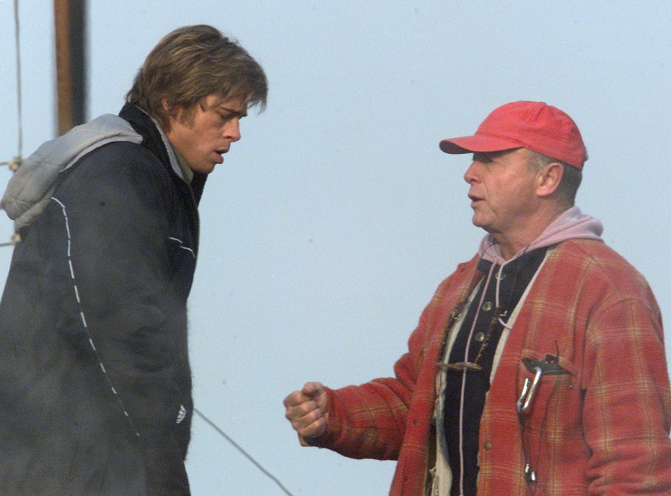 Tony Scott and Brad Pitt