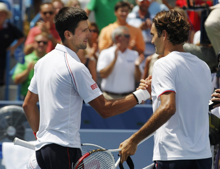 Roger Federer and Novak Djokovic