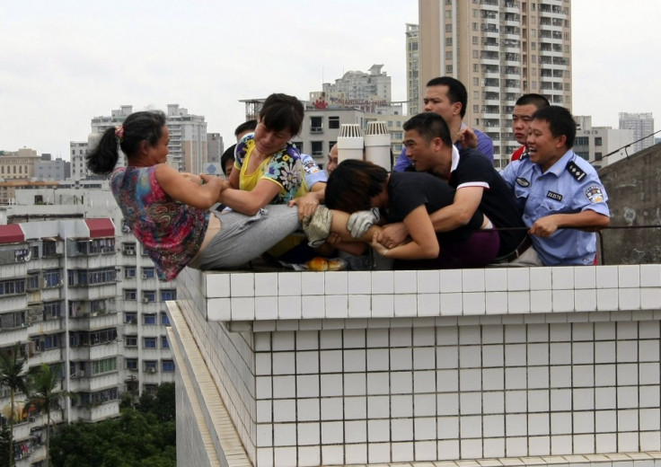 China suicide attempt