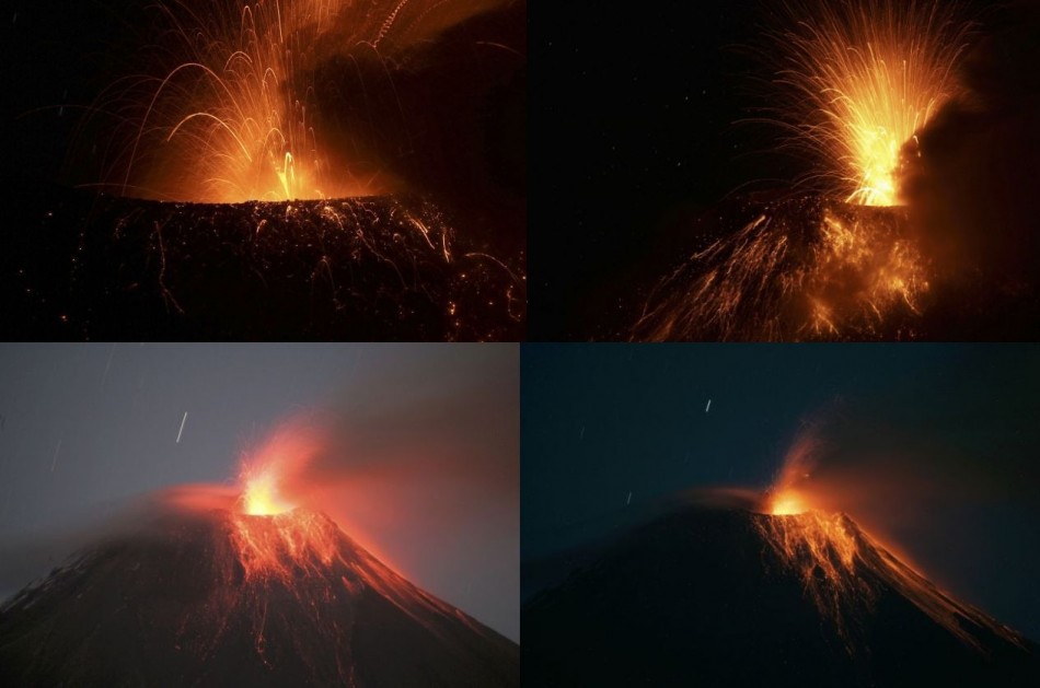 Tungurahua volcano in Ecuador Erupts