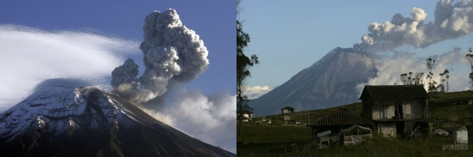 Tungurahua volcano in Ecuador Erupts