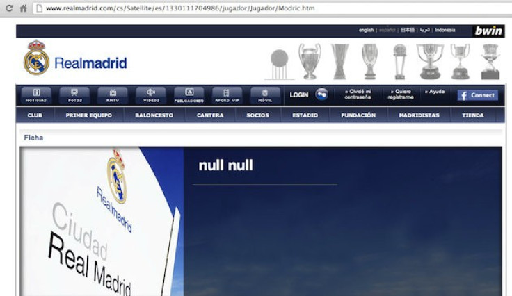 Luka Modric - Real Madrid page
