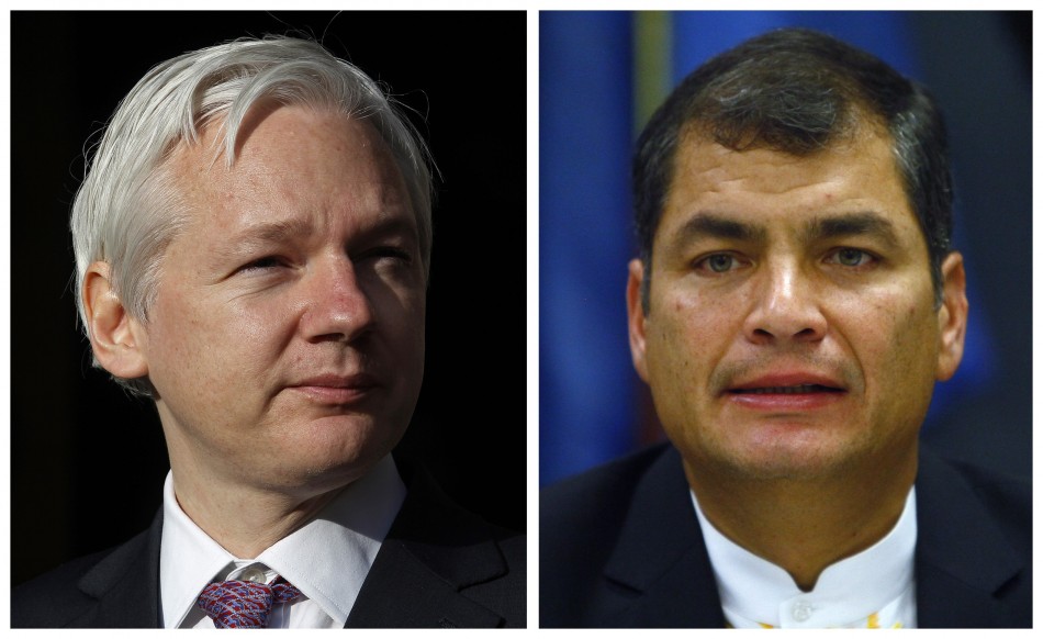 Julian Assange and Rafael Correa