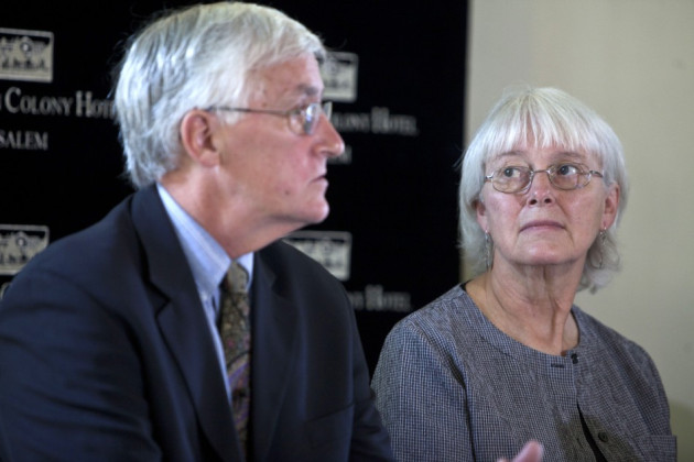 Craig and Cindy Corrie, parents of Rachel who was killed by an Israeli army bulldozer in 2003 Craig and Cindy Corrie, parents of Rachel who was killed by an Israeli army bulldozer in 2003