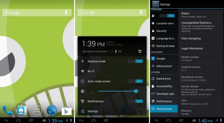 Paranoid Android ROM based on Jelly Bean for HTC Desire [How to Install]