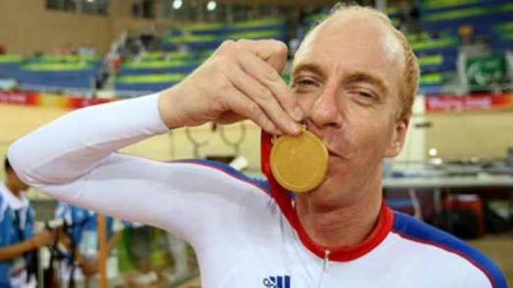Simon Richardson pictured with one of his gold medals (Sky)