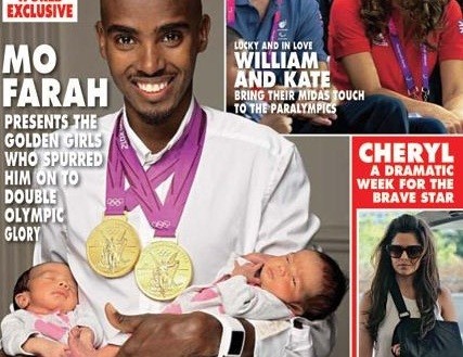 First Twin Golds, Now Twin Girls: Olympic Hero Mo Farah Celebrates