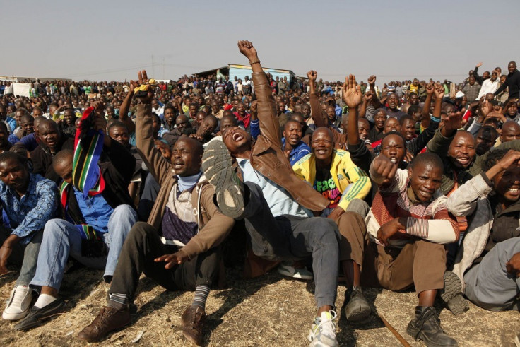 Miners strike in South Africa