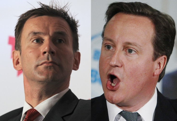 Jeremy Hunt and David Cameron