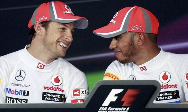 Jenson Button and Lewis Hamilton