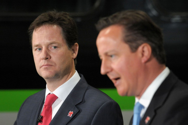 Britain's Deputy Prime Minister Nick Clegg and Prime Minister David Cameron (Photo: Reuters)